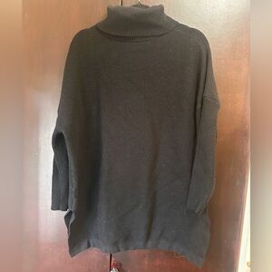 Black Turtleneck Women's Sweater - Classic Cozy Knit